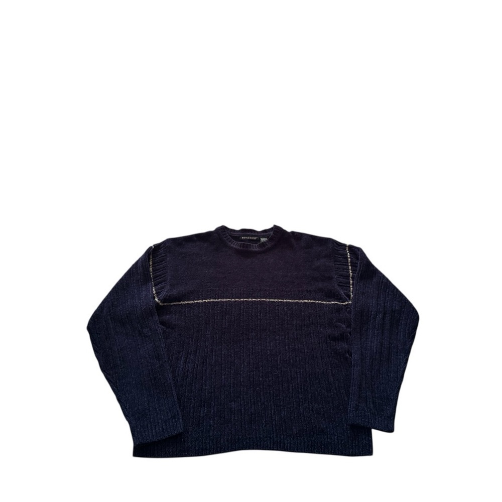 Vintage Massini Crewneck Sweater 100% Acrylic Super Soft Men Size Large